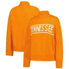 アンブランデッド レディース アウター ニット・セータートルネック Tシャツ Unbranded Womens Gameday Social Tennessee Orange Tennessee Volunteers Chenille Turtleneck S