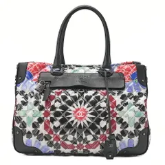 CHANEL シャネル マトラッセ ココマーク ハンドバック ラムスキン×エナメル マルチカラー シルバー金具 ブランド【中古】【送料無料】