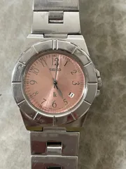 【稼働】SEIKO Lukia 腕時計 ピンク デイト レディース　7N82-0620