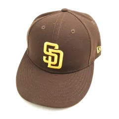 美品 NEW ERA ニューエラ オーセンティック キャップ 7 1/4 57.7cm ポリエステル100％ サンディエゴ パドレス 野球 帽子 AM8286 