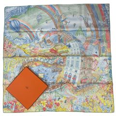 美品 HERMES エルメス カレ90 CASSE NOISETTE くるみ割り シルク