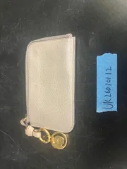 【中古】 Chloé ALPHABET フラグメントケース レザー ベージュ コインケース