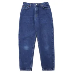 Levi's USA製 550 リラックスフィット テーパード デニムパンツ 12 ブルー コットン ジッパーフライ ボタン裏512