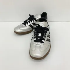adidas originals アディダス SAMBA OG W スニーカー ローカット シューズ JI4218 レザー 男女兼用 25.5cm シルバー 靴 DF18176■