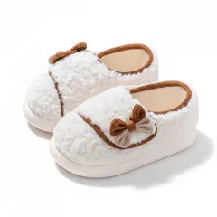 [Thujopsis] 介護シューズ レディース 冬用 あったか 室内履き リハビリシューズ ふわふわもこもこ 高齢者 プレゼント 2カラー 2サイズ (ホワイト, 23cm) [ホワイト] [23.0 cm]