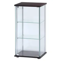 不二貿易 コレクションケース フィギュアケース 3段 幅42.5×奥行36.5×高さ86cm ブラウン 強化ガラス 全面ガラス 組立商品 96049★m 7e3c814a