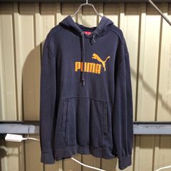 PUMA プルオーバーパーカー パンツ セットアップ ネイビー - メルカリ