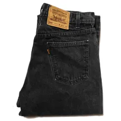 00's USA製 リーバイス Levi's 550 ブラック デニムパンツ (34×34) 黒 リラックス 1997年製 アメリカ製 旧タグ オールド オレンジタブ アメリカ古着 USED ビンテージ ヴィンテージ