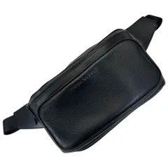 エンポリオ アルマーニ ボディバッグ ウエストバッグ ショルダー バッグ 斜め掛け 肩掛け ロゴ レザー ブラック Y4O195 EMPORIO ARMANI エレガント 上品 高級感 洗練 スタイリッシュ