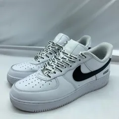 【中古】Supreme×NIKE AIR FORCE 1 LOW White/Black サイズ28cm CU9225-102 シュプリーム ナイキ ホワイト/ブラック[19]