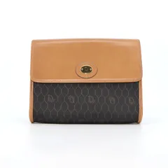 【中古】Christian Dior ディオール 美品 Honeycomb Shoulder Bag ヴィンテージ ショルダーバッグ ブラウン