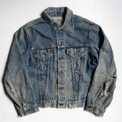 【雰囲気抜群】 LEVI'S 【60s /70505 ビッグＥ デニムジャケット 】 移行期 均等V ボタン裏O リーバイス 26020707