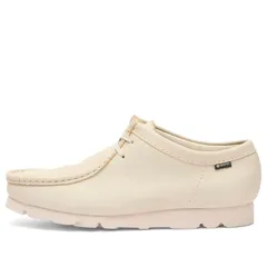 【送料無料】 クラークス メンズ スニーカー シューズ Clarks Originals Wallabee GTX White Leather