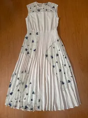 美品✨  Diagram ハートデザインレースワンピース プリーツワンピース　サイズ36 刺繍