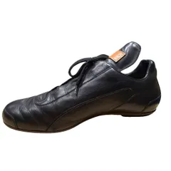 ルイヴィトン LOUIS VUITTON スニーカー ドラビングシューズ レザー 8 黒 ブラック ST1011  ■WGA　