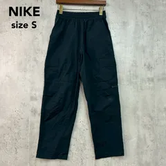 NIKE ナイキ ブラック 黒 カーゴパンツ ワークパンツ イージーパンツ ボトムス ズボン ジョガーパンツ スウッシュ ロゴ ワンポイント FZ4731-010 コットン100% 綿 ウエストゴム ストリート サイズS ★ ■■