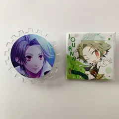 【まとめ売り】 CLOCK ZERO クロックゼロ 英央 情報屋 缶バッジ アクリルクリッキーバッジ 2点セット