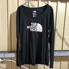 2081 THE NORTH FACE ロンT ブラック L ザ・ノースフェイス 長袖カットソー プリントロゴ 古着卸 アメリカ仕入