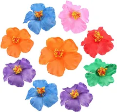 アウトレット【9個アソートセット】 ボヘミアン風 造花 ヘアクリップ レディース用 花柄 ヘアピン フラワー バレッタ パーティーや結婚式、日常スタイルに適したヘアアクセサリー b-299