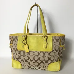 2509-387｜コーチ シグネチャー トートバッグ イエロー