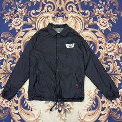 (S) VANS グラフィック コーチジャケット (ブラック)