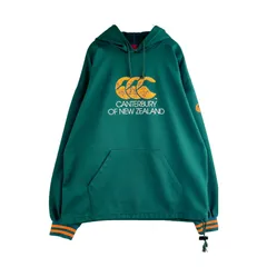90ｓ　CANTERBURY　デザインフーディ　パーカー　ラインリブ　バイカラー　ビッグロゴのサムネイル