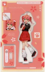 【中古】アクリルスタンド・アクリルパネル 店員服姿さくらみこ アクリルスタンド 「バーチャルYouTuber ホロライブ さくらみこ×スシロー」 アクリルスタンド付きソフトドリンク注文特典