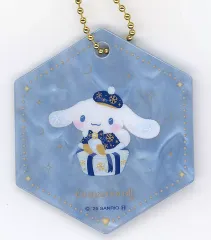 【中古】キーホルダー シナモロール アクリルチャーム 「Happyくじ Sanrio characters Holiday Collection」 E賞