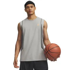 【送料無料】 アンダーアーマー メンズ タンクトップ トップス Under Armour Mens Curry Training Tank Top TitaniumOrange Bloc