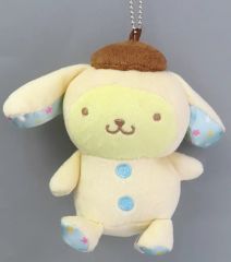 2015年製ポムポムプリンカフェ雨の日限定 カッパ合羽　ドット　タグ無未使用品 2015年製ポムポムプリンカフェ雨の日限定 カッパ合羽 ドット タグ無未