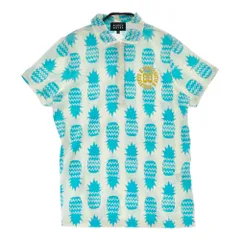 サイズ：1 PEARLY GATES パーリーゲイツ  半袖ポロシャツ パイナップル柄 ホワイト系 [240101636855] ゴルフウェア レディース ストスト