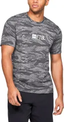 【送料無料】 アンダーアーマー メンズ Tシャツ トップス Under Armour Mens Camo Yards Football TShirt Pitch GrayWhite