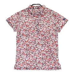 サイズ：1 MASTER BUNNY EDITION マスターバニーエディション  半袖ポロシャツ 花柄 ピンク系 [240101638491] ゴルフウェア レディース ストスト