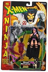 Marvel Comics Year 1996 X-MEN Ninja Force Series 5-1/2 Inch Tall Action Figure - NINJA PSYLOCKE with Removable Cape and