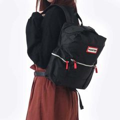 ハンター HUNTER リュック レディース バックパック ナイロン ミニ トップクリップ ロゴ ラバーパッチ UBB6018ACD