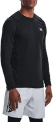 【送料無料】 アンダーアーマー メンズ シャツ トップス Under Armour Mens ColdGear Armour Fitted Crew BlackWhite