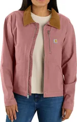 【送料無料】 カーハート レディース ジャケット・ブルゾン アウター Carhartt Womens Loose Fit Detroit Jacket Rose Tint