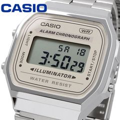 カシオ デジタル腕時計 （新品）海外モデル シルバー レトロモデル