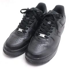 NIKE ナイキ Supreme × Nike Air Force 1 Low エアフォース1 ロー スニーカー ブラック CU9225-001 27cm メンズ 中古 美品