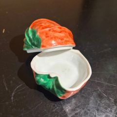 柿 香合 金属工芸品 小物入れ 柿 香合 金属工芸品 小物入れ - メルカリ