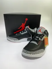 【未使用品】NIKE ナイキ AIR JORDAN 3 RETRO OG BLACK CEMENT(2018) 854262-001 エアジョーダン 3 レトロ オリジナル ブラックセメント スニーカー 靴 【160-260304-kk-05-min】