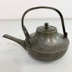 未使用 錫 松竹梅 彫刻 銚子 錫製 骨董 酒器 急須 - メルカリ