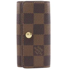 【LOUIS VUITTON】ルイ・ヴィトン ミュルティクレ4 4連 N62631 ダミエキャンバス 茶 TS1145 ユニセックス キーケース