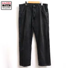 00s RUSTLER ラスラー  ブラック デニムパンツ メンズ Lサイズ相当