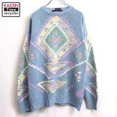 ビンテージ⭐︎CHAPS RALPH LAUREN グレー ケーブルニットセーター 