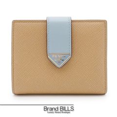 未使用品 PRADA プラダ サフィアーノタブ 二つ折り財布 1MV204