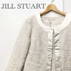 JILL STUART ジルスチュアート セレモニースーツ フォーマル ワンピース ジャケット ツイード ホワイト Mサイズ レディース ファッション _208021