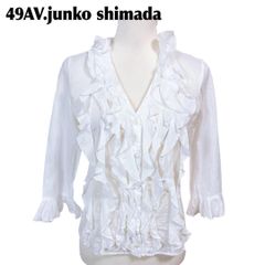 49AV.junko shimada シフォンブラウス 七分袖 きれいめ 38 - メルカリ