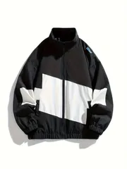 メンズ ジャケット カジュアルジャケット ワークジャケット 春 秋 アウター ブルゾン カラーブロック 配色 スタイリッシュ アウトドア 普段使い シンプル きれいめ 韓国ファッション ストリート おしゃれ 軽量 羽織り トップス