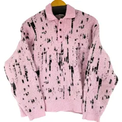 ザラ ZARA 総柄 ポロニット プルオーバー メンズ import：S 